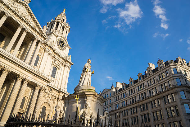 istock Millennium bridge and St. Paul's cathedral, London England, UK 512015595
