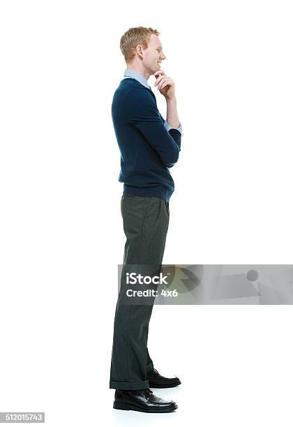 Side View Of Businessman In Sweater Stock Photo - Download Image Now - 20-29 Years, 25-29 Years, Adult
