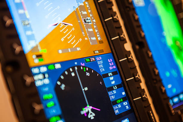 Airplane Instruments Detail stock photo