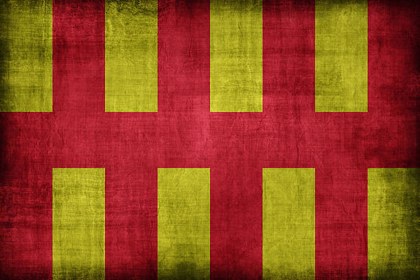 istock Northumberland flag pattern, retro vintage style 512030950