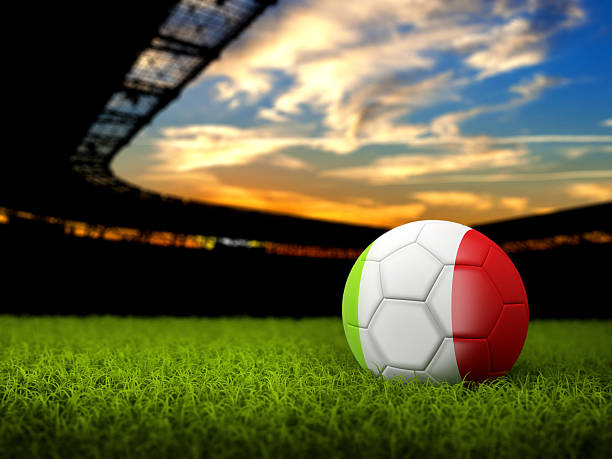 istock Soccer Background with Ball and Ireland Flag 512032518