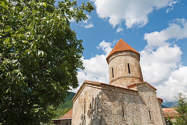 istock Old Albanian church in Kish Azerbaijan 512033162