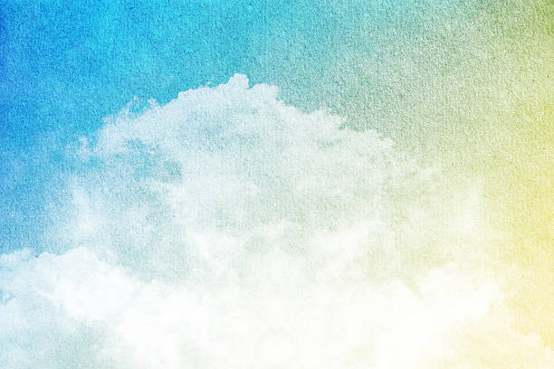 istock artistic cloud and sky with grunge  paper texture 512035540