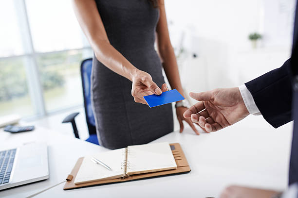 istock Passing business card 512037436