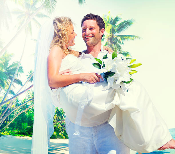 istock Marriage Couple Beach Wedding Happiness Concept 512038450