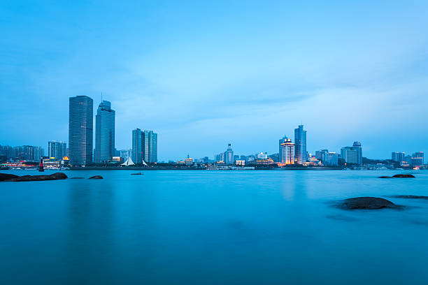 istock xiamen city skyline in nightfall 512040397
