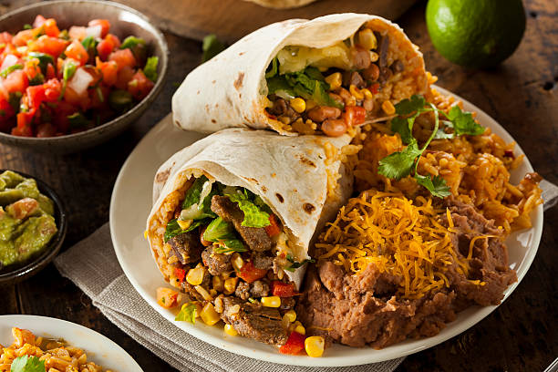 istock Homemade Giant Beef Burrito 512041519