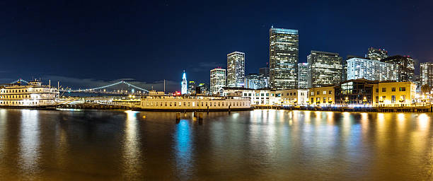 istock water with cityscape of San Francisco at night 512041774