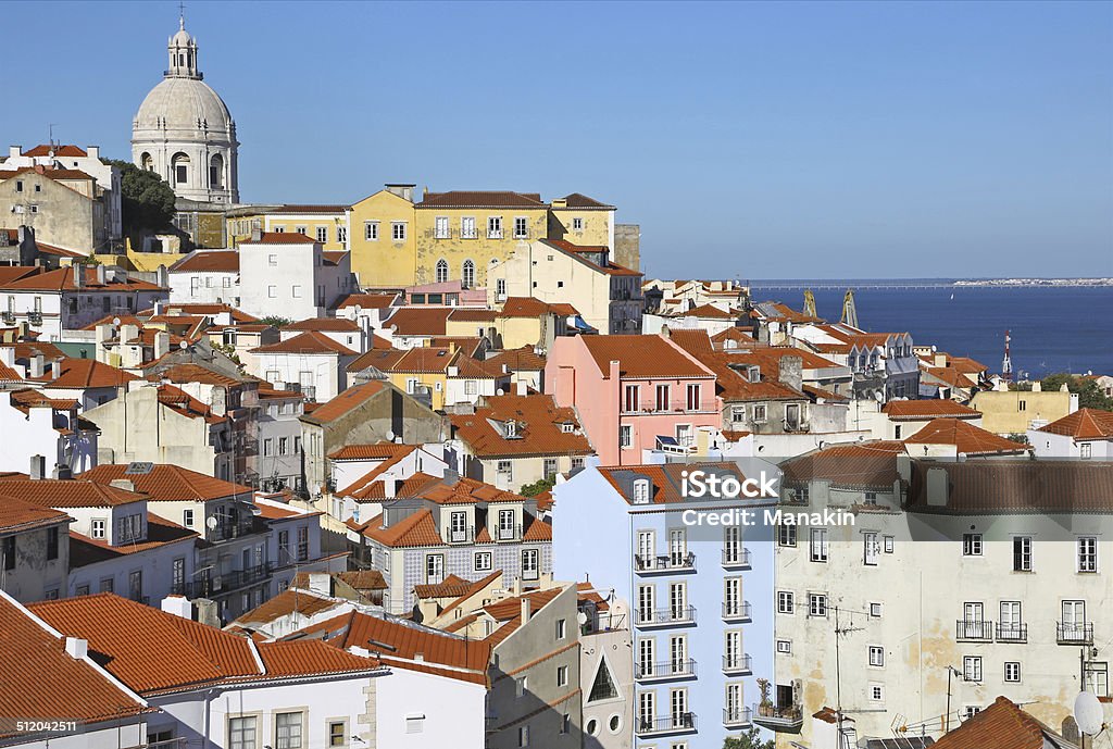 Nice city view of Alfama district in Lisbon Nice city view of Alfama district in Lisbon, Portugal Alfama Stock Photo