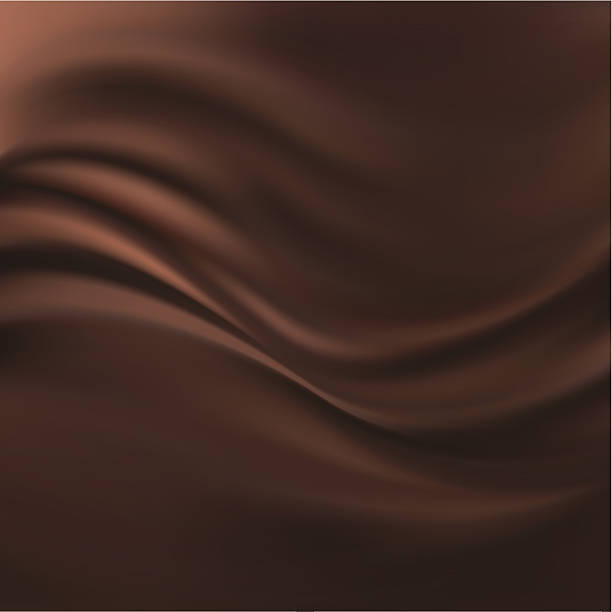 czekoladowe tło abstrakcyjne - brown silk satin backgrounds stock illustrations