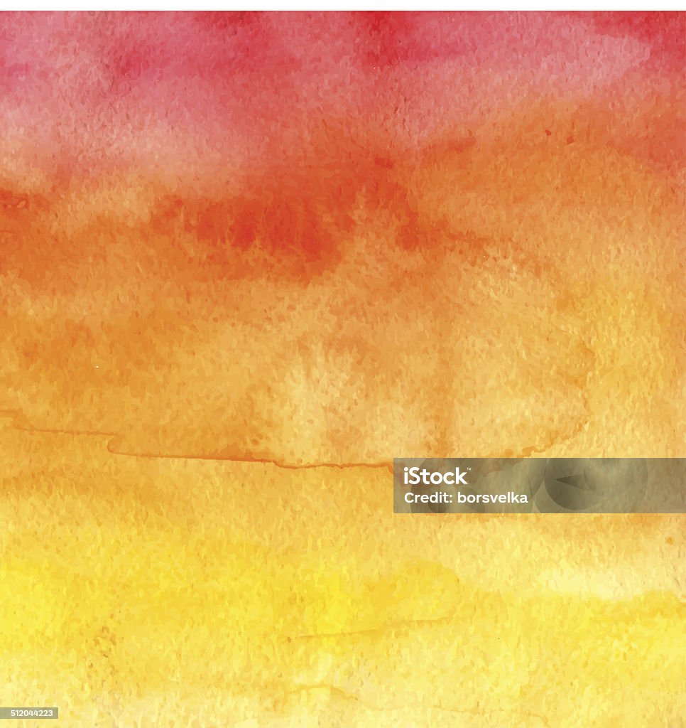 Red And Yellow Watercolor Background Stock Illustration - Download