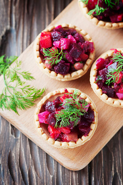 istock Traditional russian vegan salad with potato and beetroot 512045342