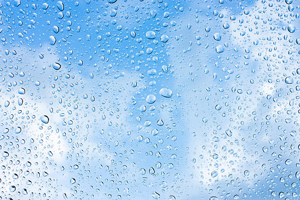 istock Drops of rain on glass , rain drops on clear window 512045776