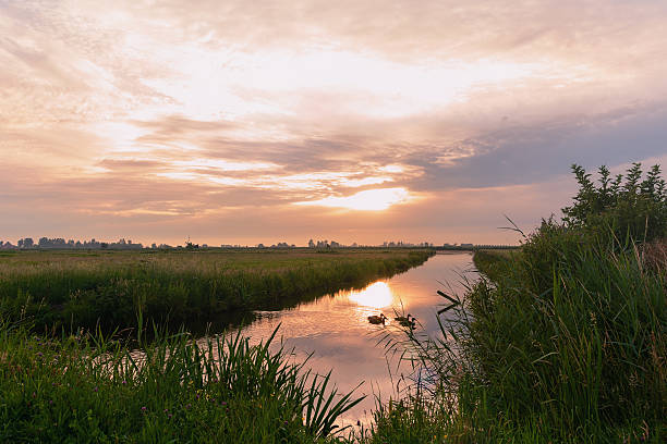 istock Early morning on the channel. 512046784