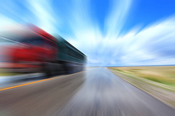istock Truck driving on the highway. 512047847