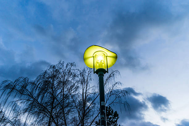 istock lamp just after sunset in a park in Berlin 512055056