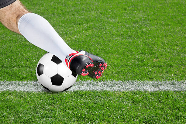 istock Soccer player ready to kick the ball 512055476