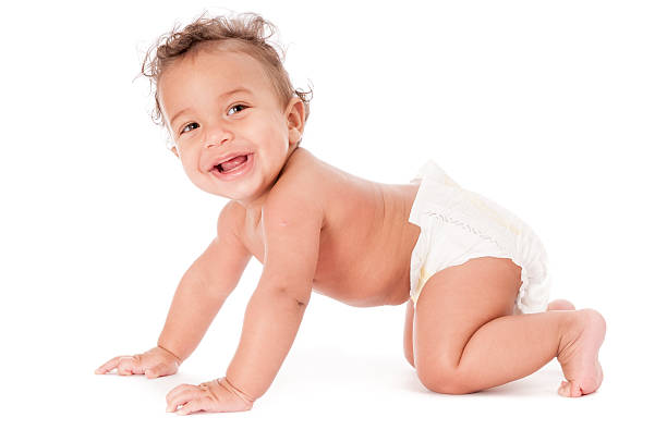 istock Baby In The Crawling Position 512056616