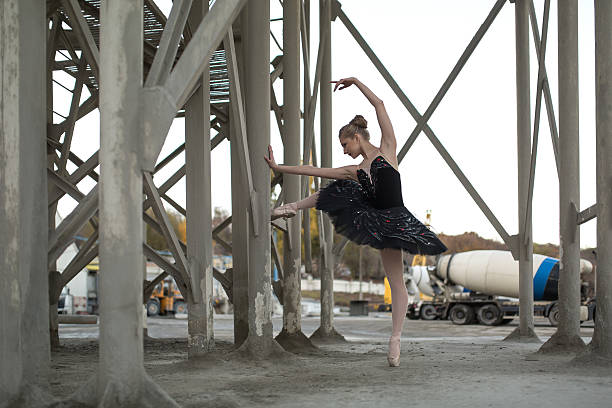 istock Ballerina in black tutu 512056766
