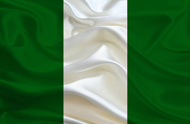 нигерийский флаг - nigerian flag nigerian culture three dimensional shape nigeria стоковые фото и изображения