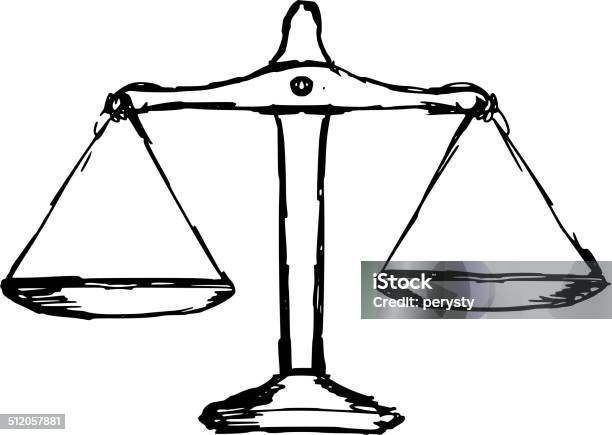 Justice Scales Stock Illustration - Download Image Now - Equal-Arm Balance, Balance, Comparison