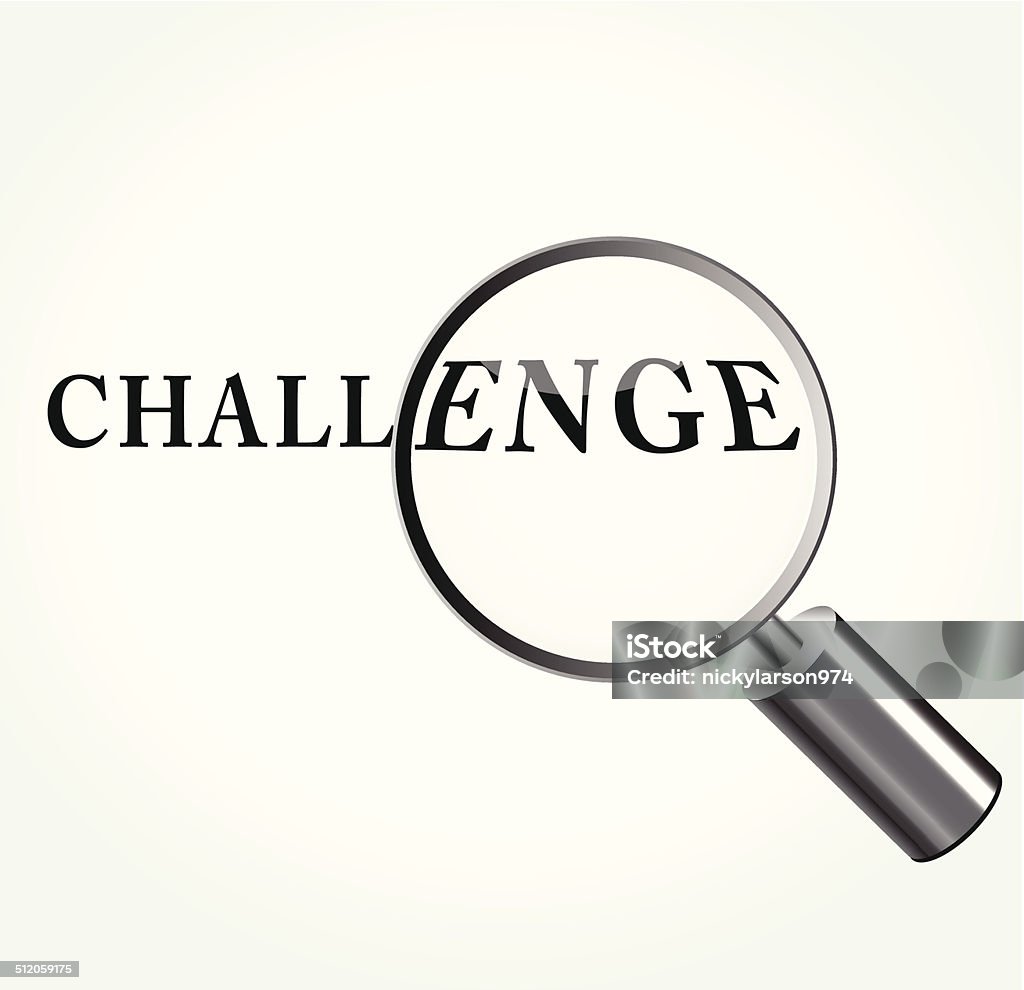 Challeng Simple Vector Vector Challenge Concept Illustration Stock Illustration - Download ...