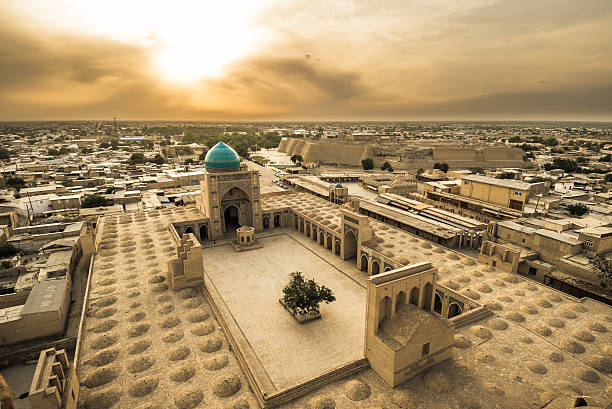 Panorama of Bukhara, Uzbekistan Panorama of Bukhara, Uzbekistan uzbekistan stock pictures, royalty-free photos & images