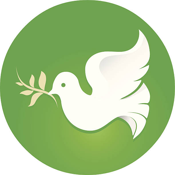 Symbol of Peace Bird vector art illustration