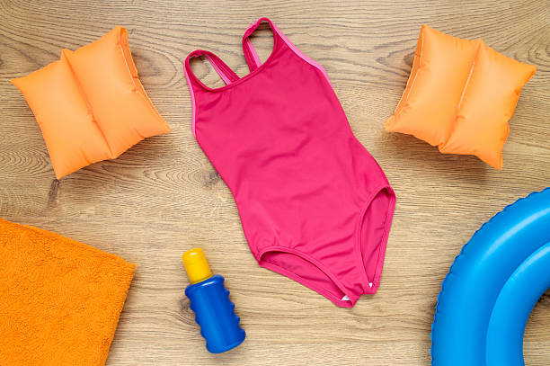 istock Little girl's summer vacation accessories 512059838