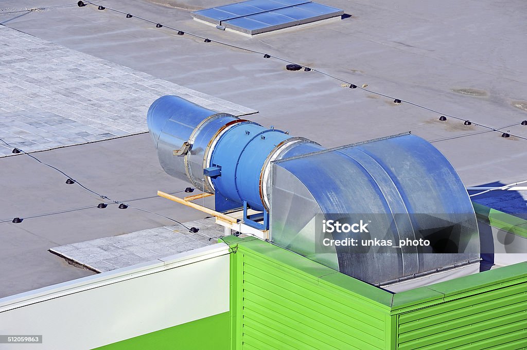 Industrial sistema de ventilación - Foto de stock de Acero libre de derechos