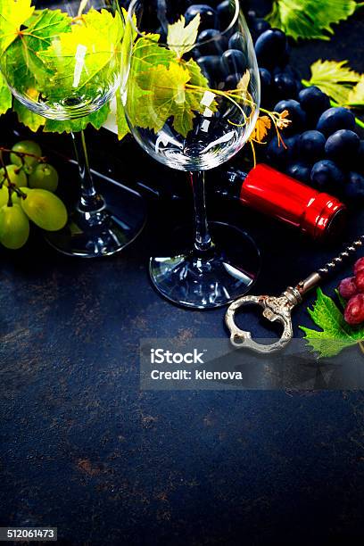 Wine And Grape Stock Photo - Download Image Now - Alcohol - Drink, Bottle, Celebration
