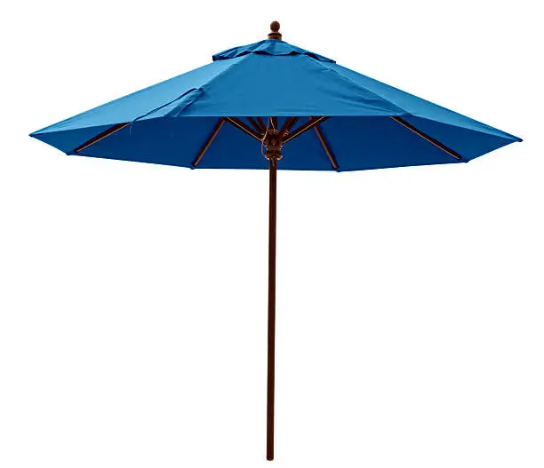 Photo of Blue beach umbrella