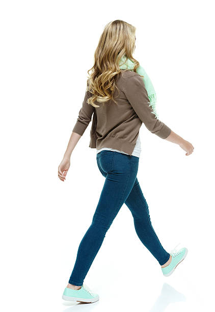 istock Female in cardigan & walking 512081567