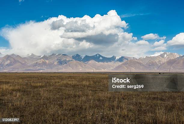 Incredible Color Of The Sky And Clouds Over Tibetan Plain Stock Photo - Download Image Now