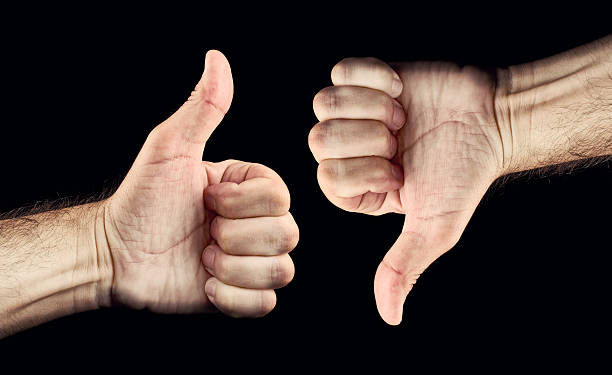 kciuk w górę i kciuk w dół - endorsement appreciate validate thumbs up zdjęcia i obrazy z banku zdjęć