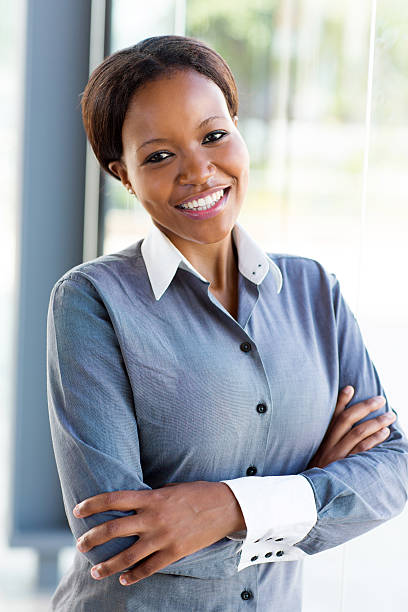 istock african businesswoman with arms folded 512083783