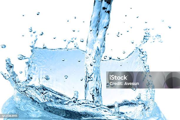 Blue Water Wave Abstract Background Stock Photo - Download Image Now - Abstract, Blue, Bubble