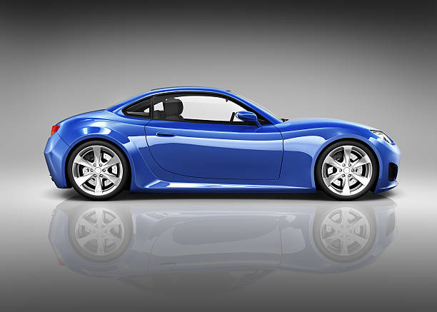 istock Luxury Blue Sports Car 512086099