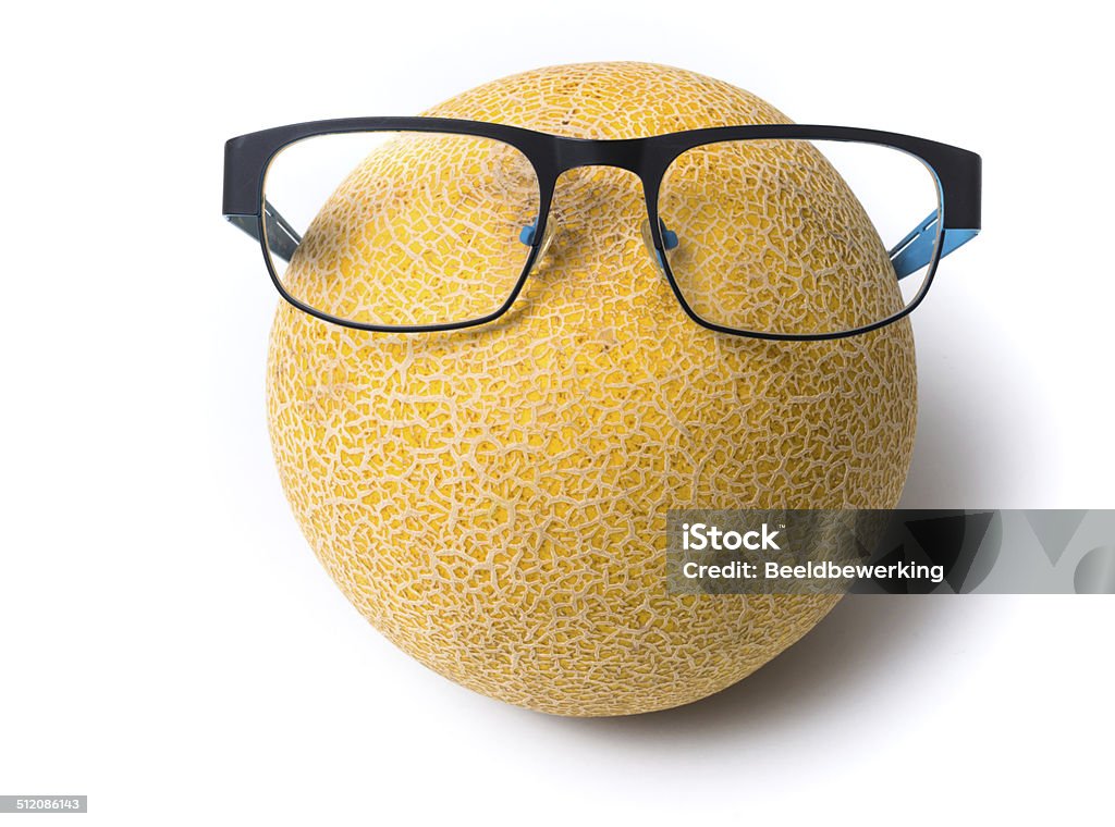 Melon head blue Melon with Glasses Circle Stock Photo