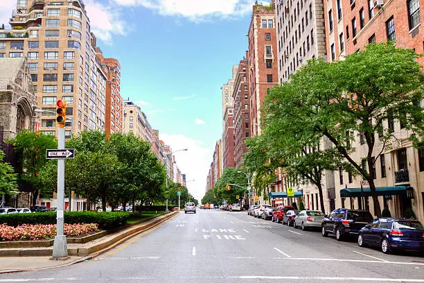 Photo of Park Avenue, Manhattan Upper East Side, New York City.