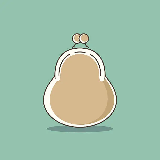 Vector illustration of Coin purse