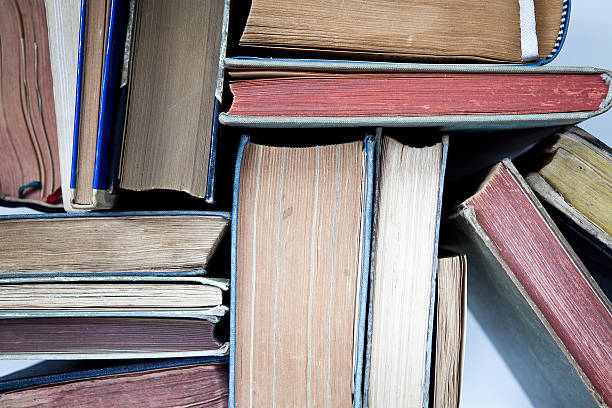 istock High angle view of many hardback books 512095802