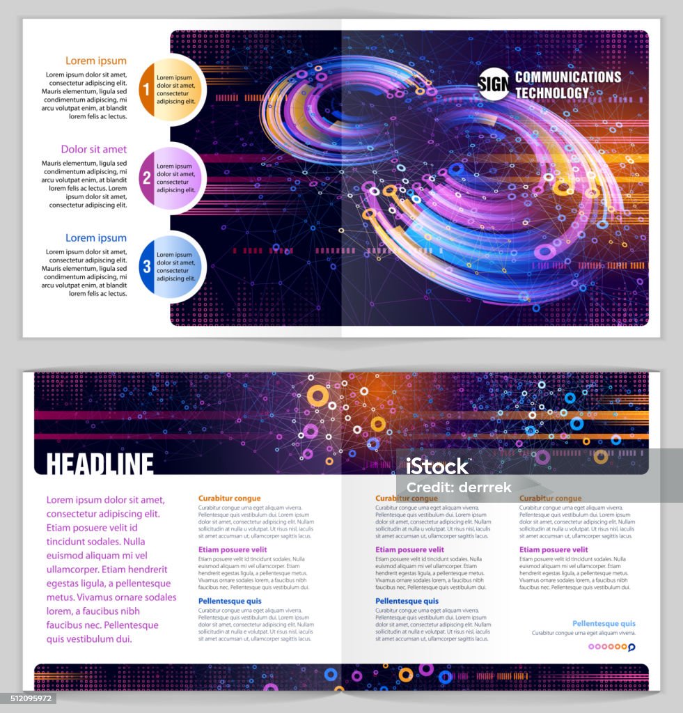 Communication Technology Graphics Design Graphic Design Template Communications Technology Stock Illustration ...