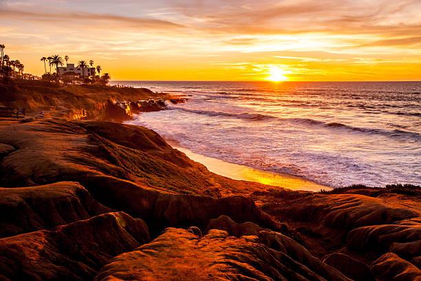 istock Sunset on La Jolla Beach, California, USA 512097046
