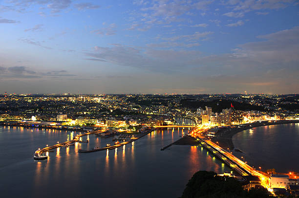 istock night view of Fujisawa 512099173