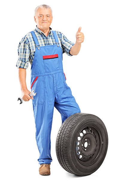 istock Mature mechanic giving a thumb up 512101965