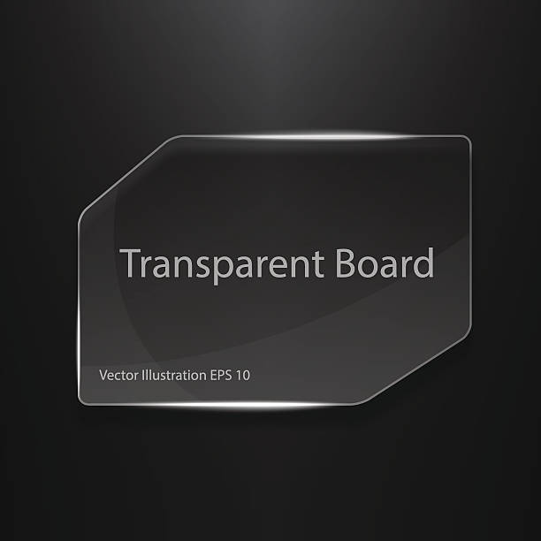 Transparent Board Vector vector art illustration