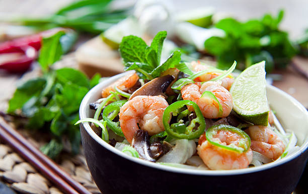 istock Prawn rice noodles asian food 512109086