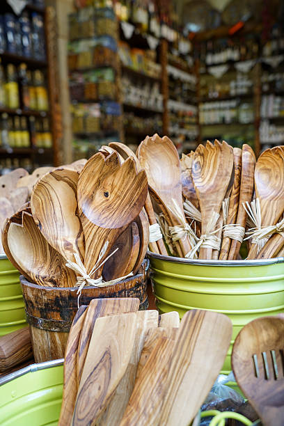 istock wooden spoons and forks that are traditional kitchenware 512110804