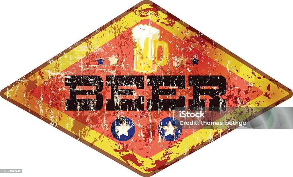 Fast Beer Sign Retro Beer Sign Stock Illustration - Download Image Now - Sign, Bar ...
